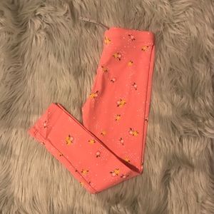 Old Navy pink floral leggings